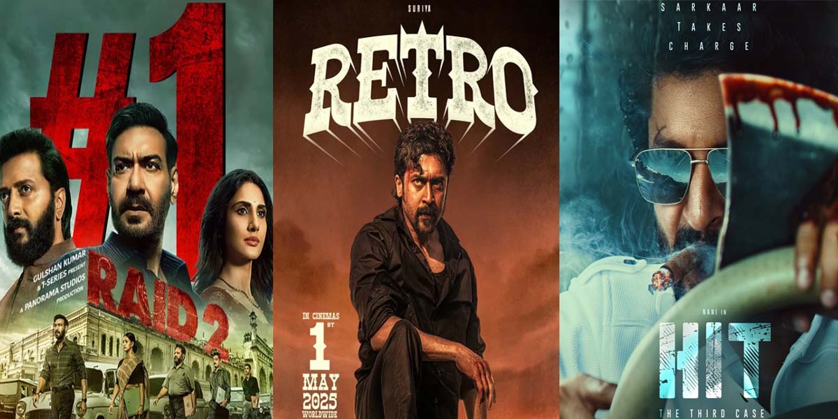 Box Office Collection Raid 2, Retro, Hit 3 Which Film Top Performance